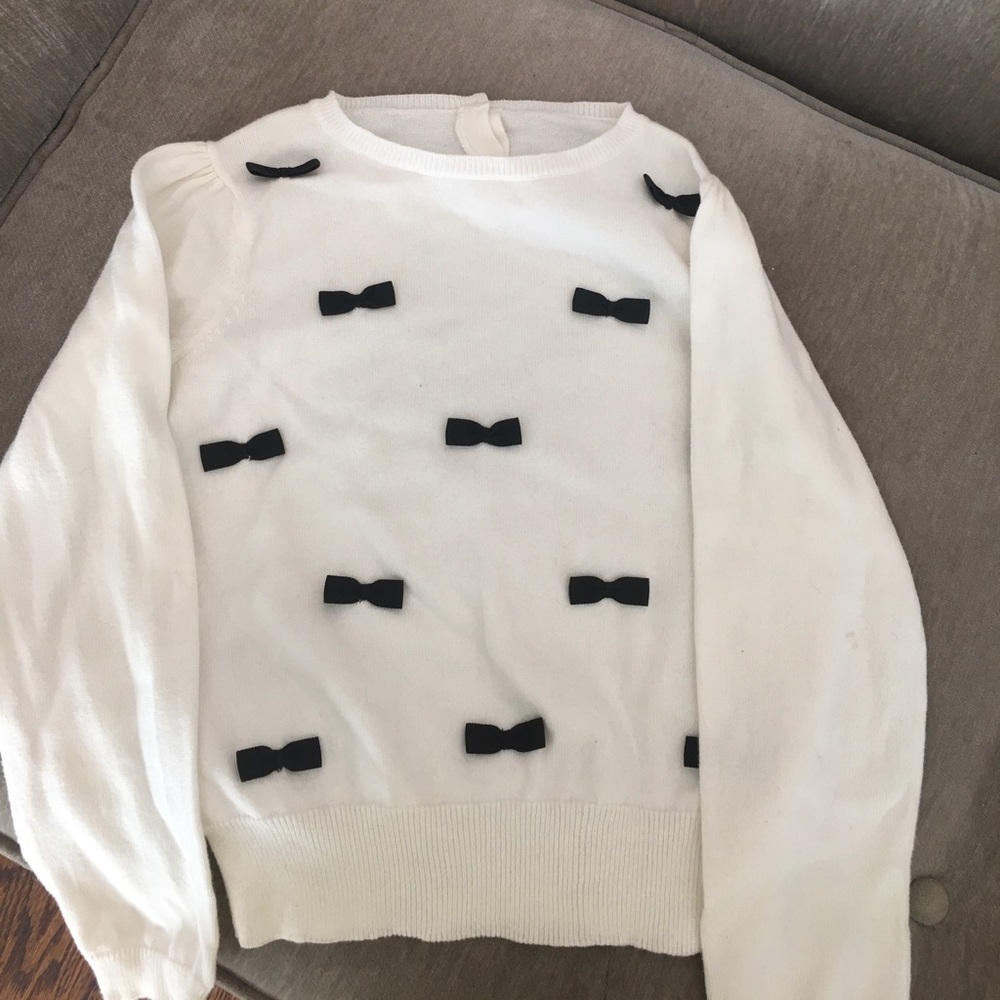 Janie and Jack size 7 sweater with bows