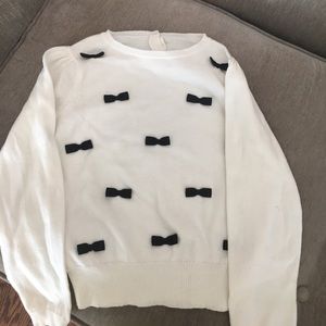 Janie and Jack size 7 sweater with bows