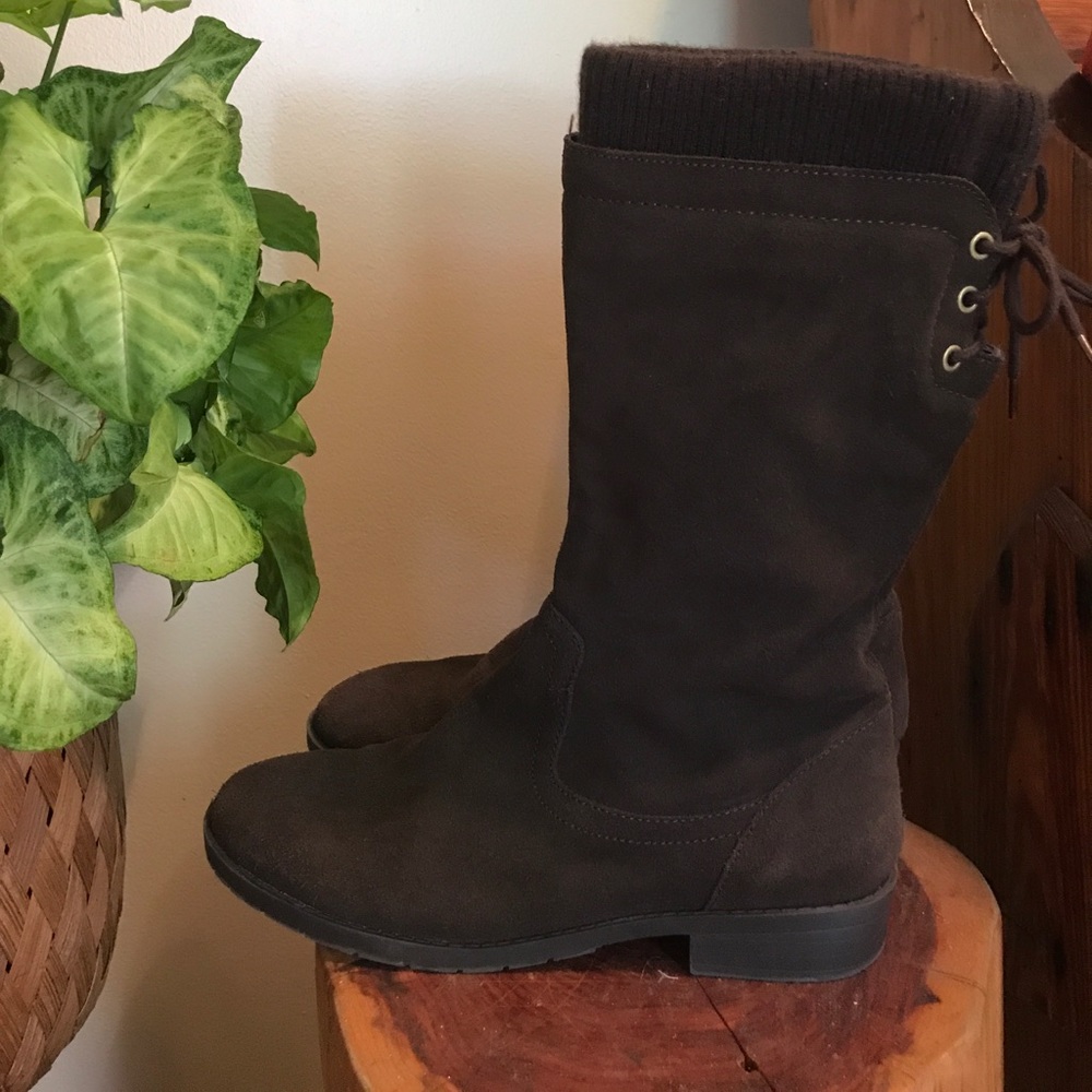 Lands End suede boots!!!🔥