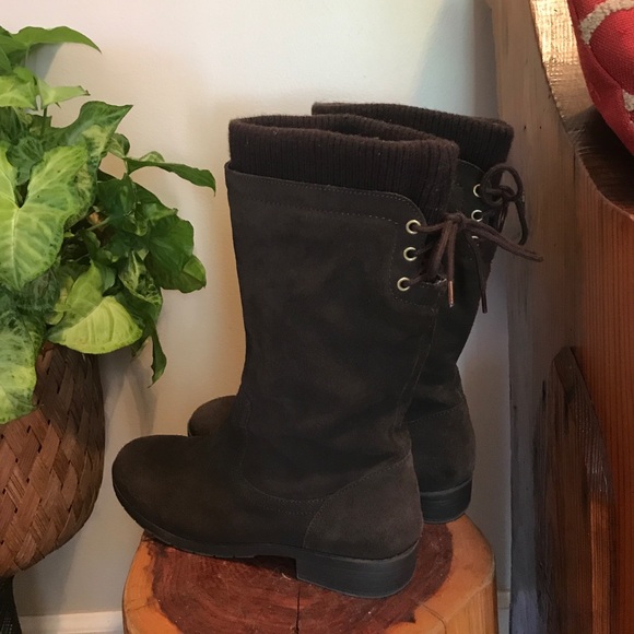 Lands End suede boots!!!🔥 - Picture 2 of 3