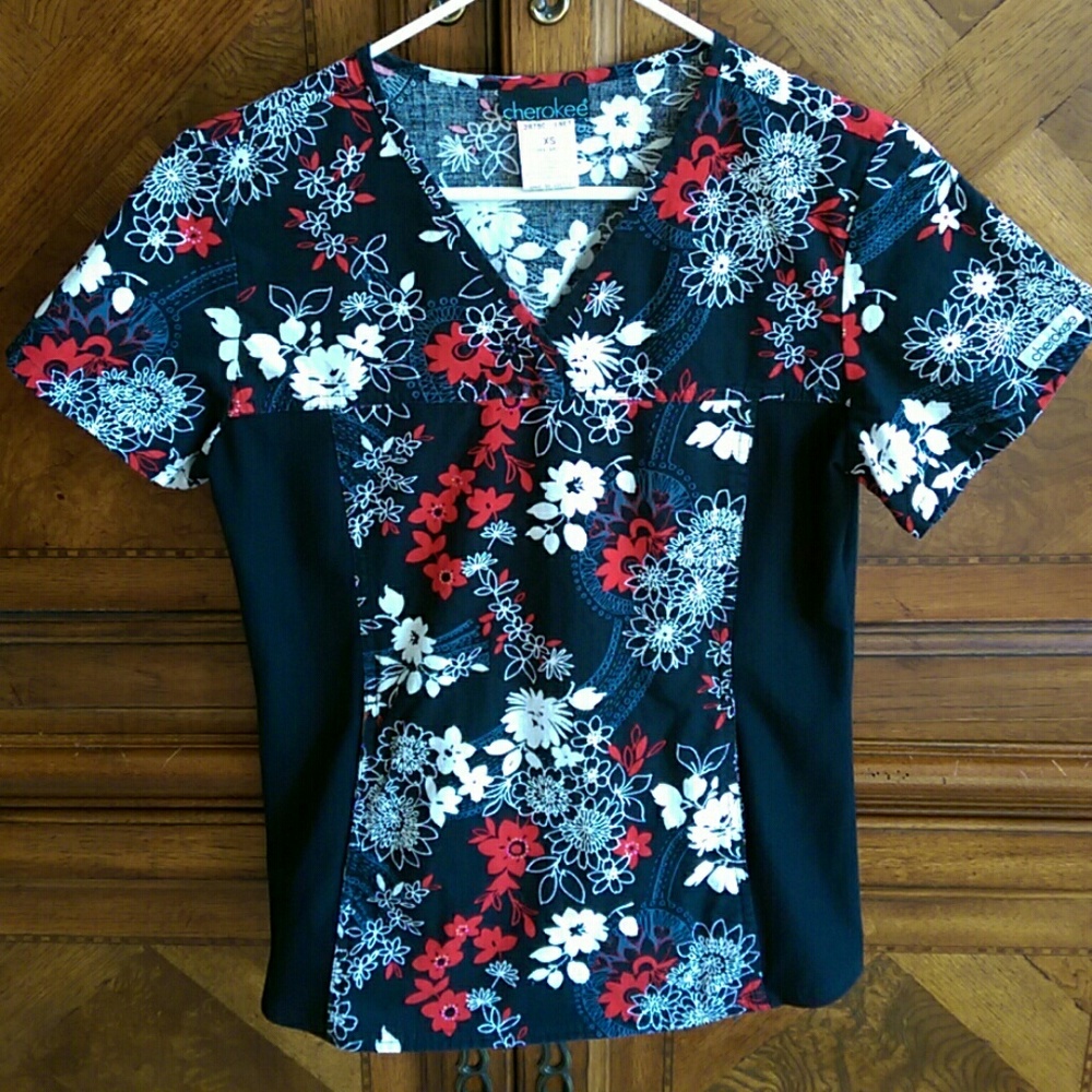 Cherokee XS Flexible Scrub Top