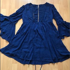 Free People bell sleeve dress
