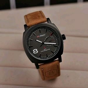 Army Men watch new analog sport luxury leather