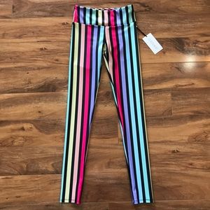 NWT! GoldSheep Rainbow Stripe Legging