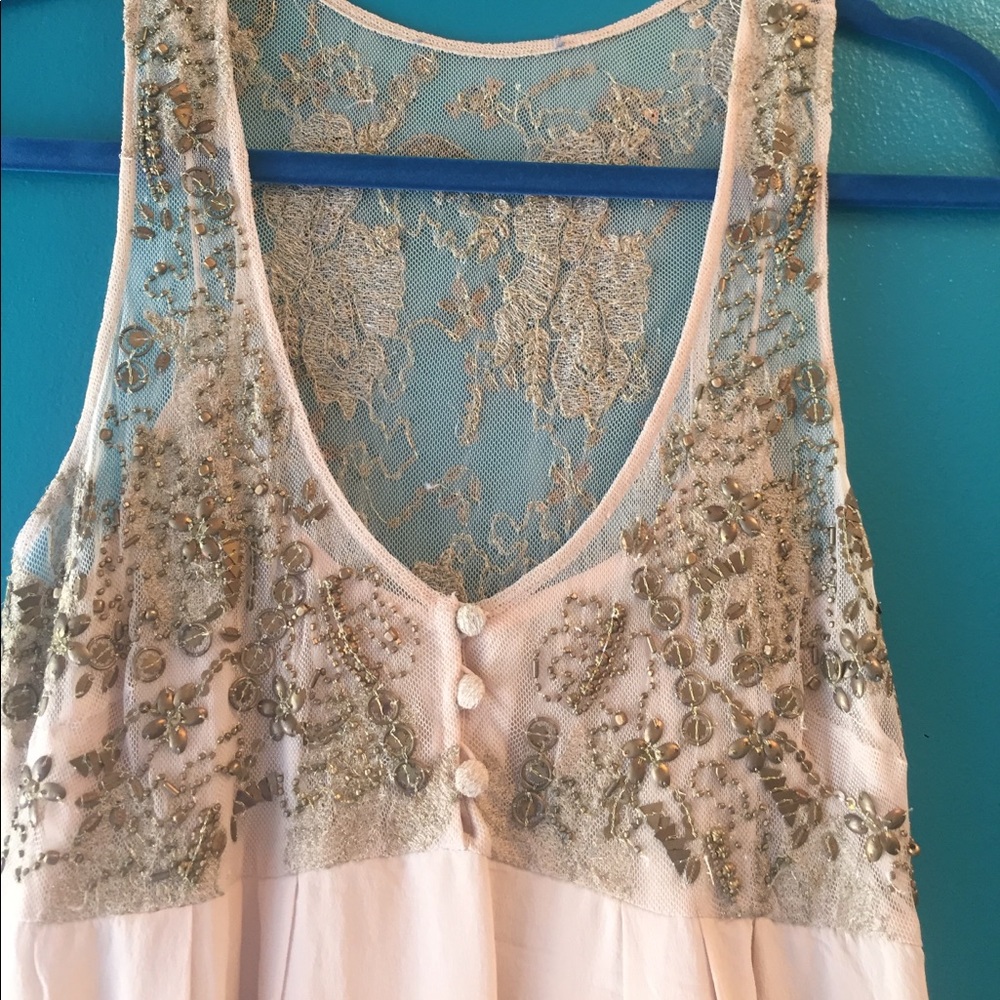Anthropologie Blush Dress
