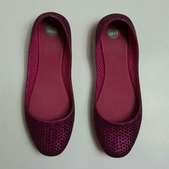 Melissa Shoes - NWOT MELISSA pink glitter mango ballet flat