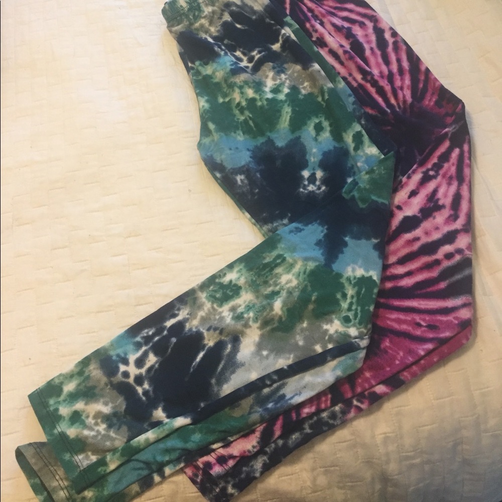 2 PK! A&D Tye Dye Leggings!