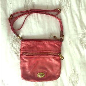 Authentic leather Fossil cross body bag purse Authentic leather Fossil cross body bag purse