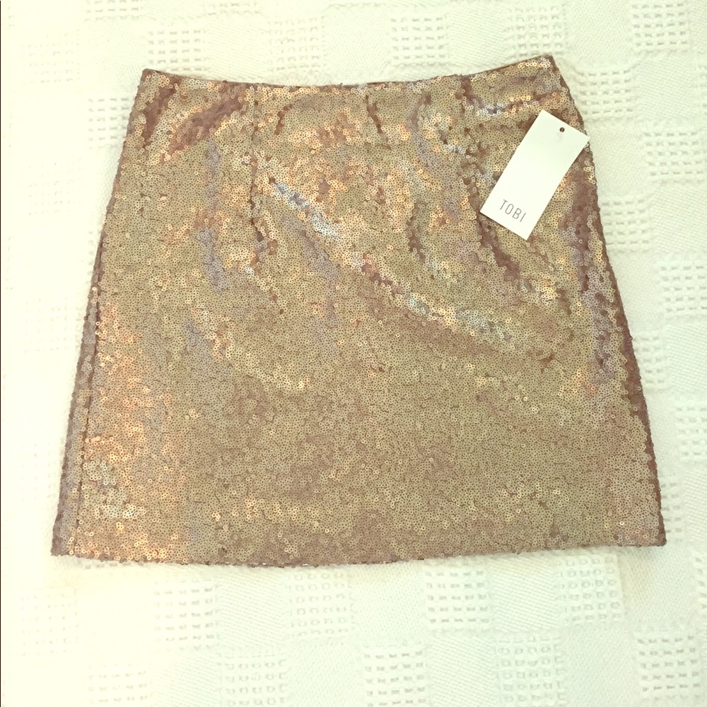 NWT Gold Sequin Skirt