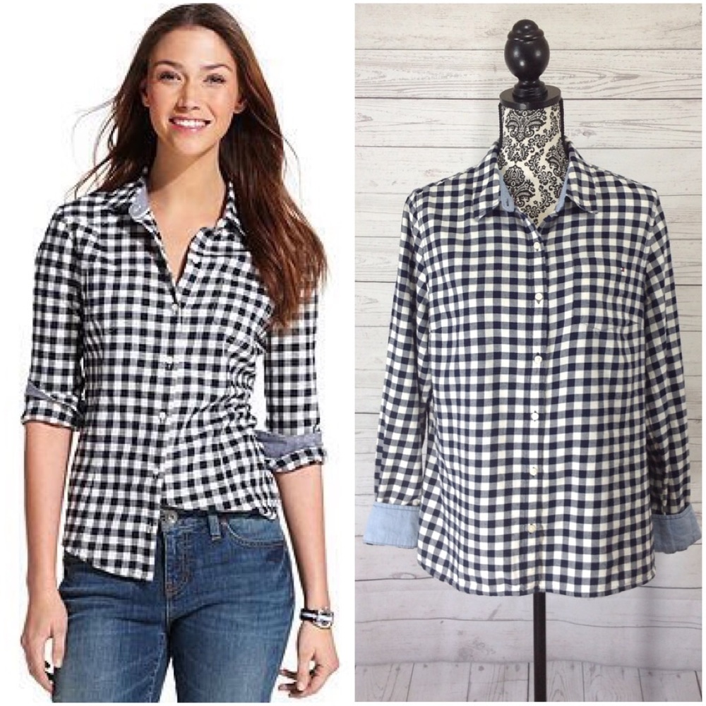Tommy Hilfiger Long Sleeve Checkered Shirt XL