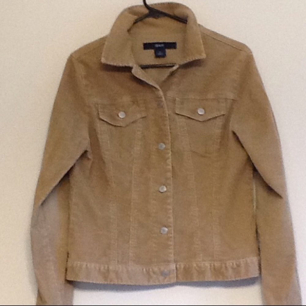 tan GAP corduroy jacket