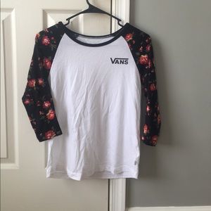 VANS Floral 3/4 In Sleeve