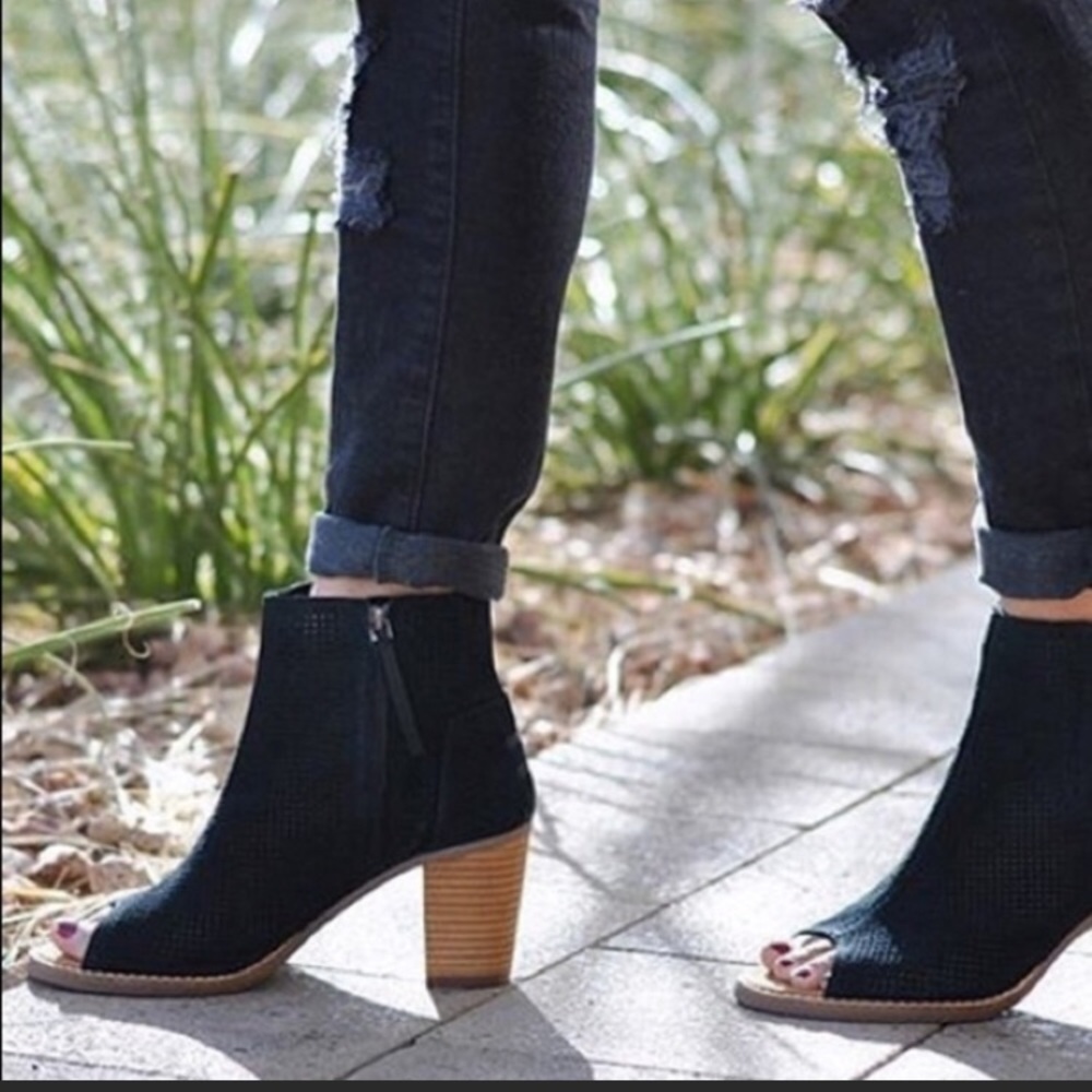 TOMS Majorca Peep Toe Bootie