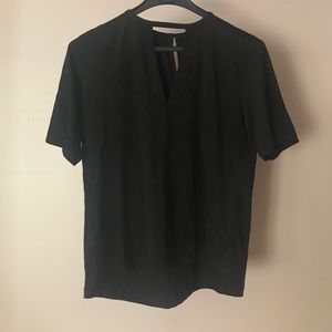 Medium Black Suede Top.