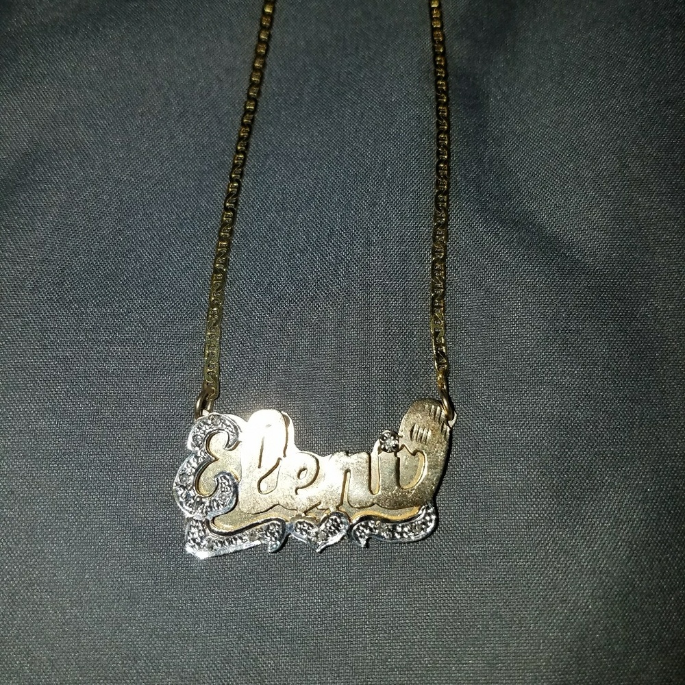 Eleni Name Customized Real Gold Necklace