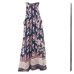 Blue/pink patterned summer dress
