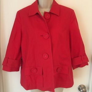 Coldwater Creek red jacket Small