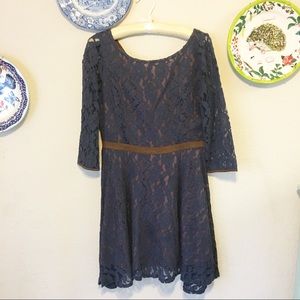 Modcloth navy lace dress