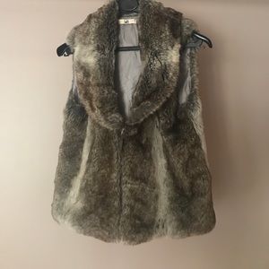 Faux fur vest. Worn once.