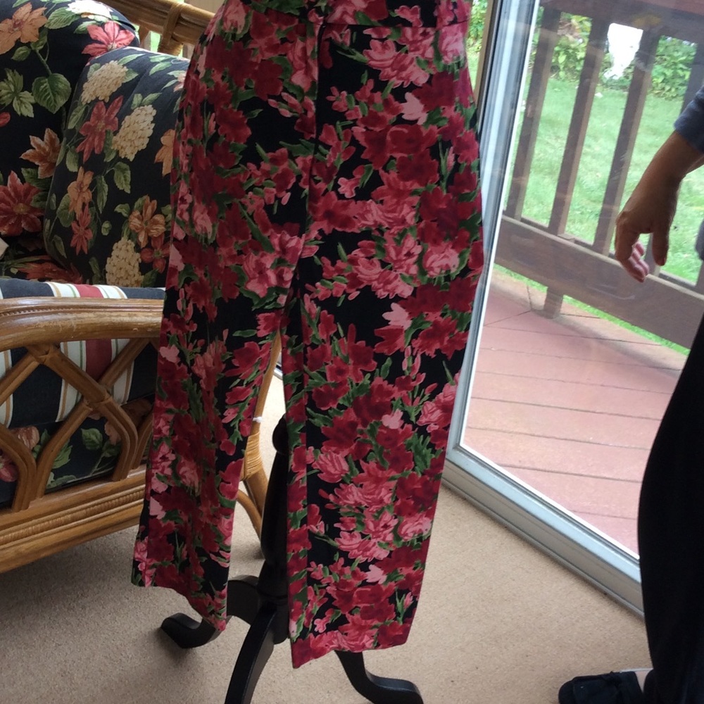 Talbots's floral ankle pants