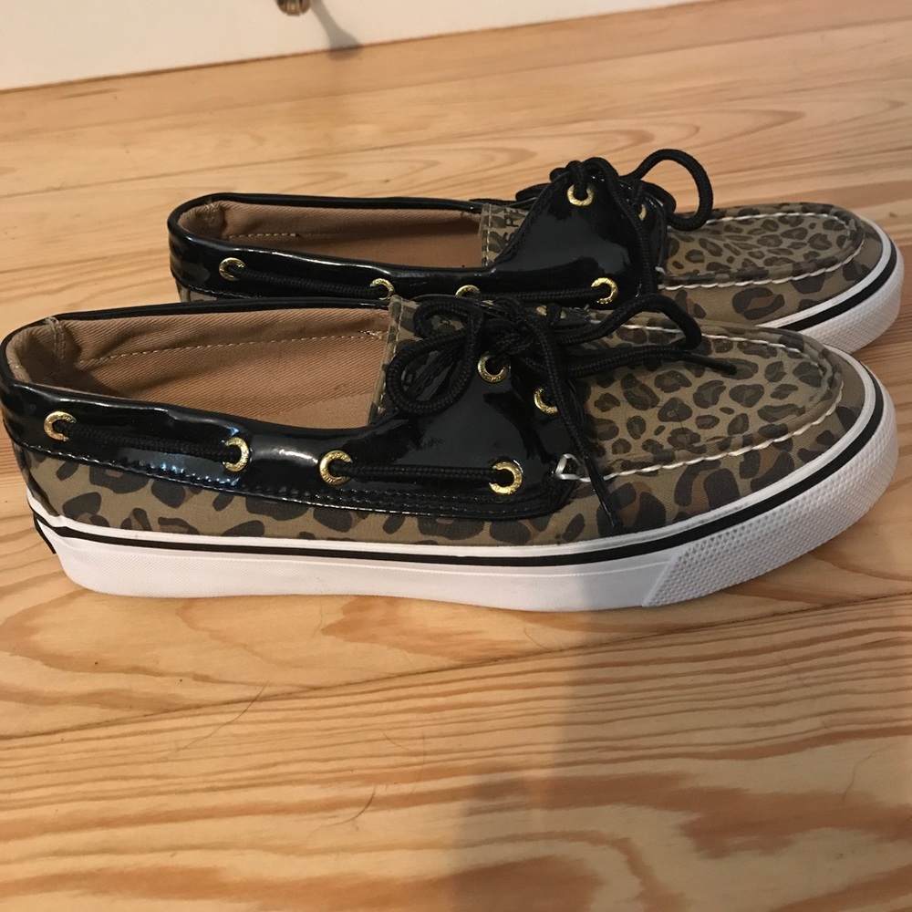 Cheetah Sperry top-sider