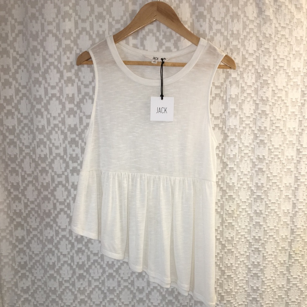 Jack by BB Dakota. White flowy tank.