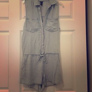 Denim romper
