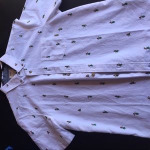 Vans hula girl white button up