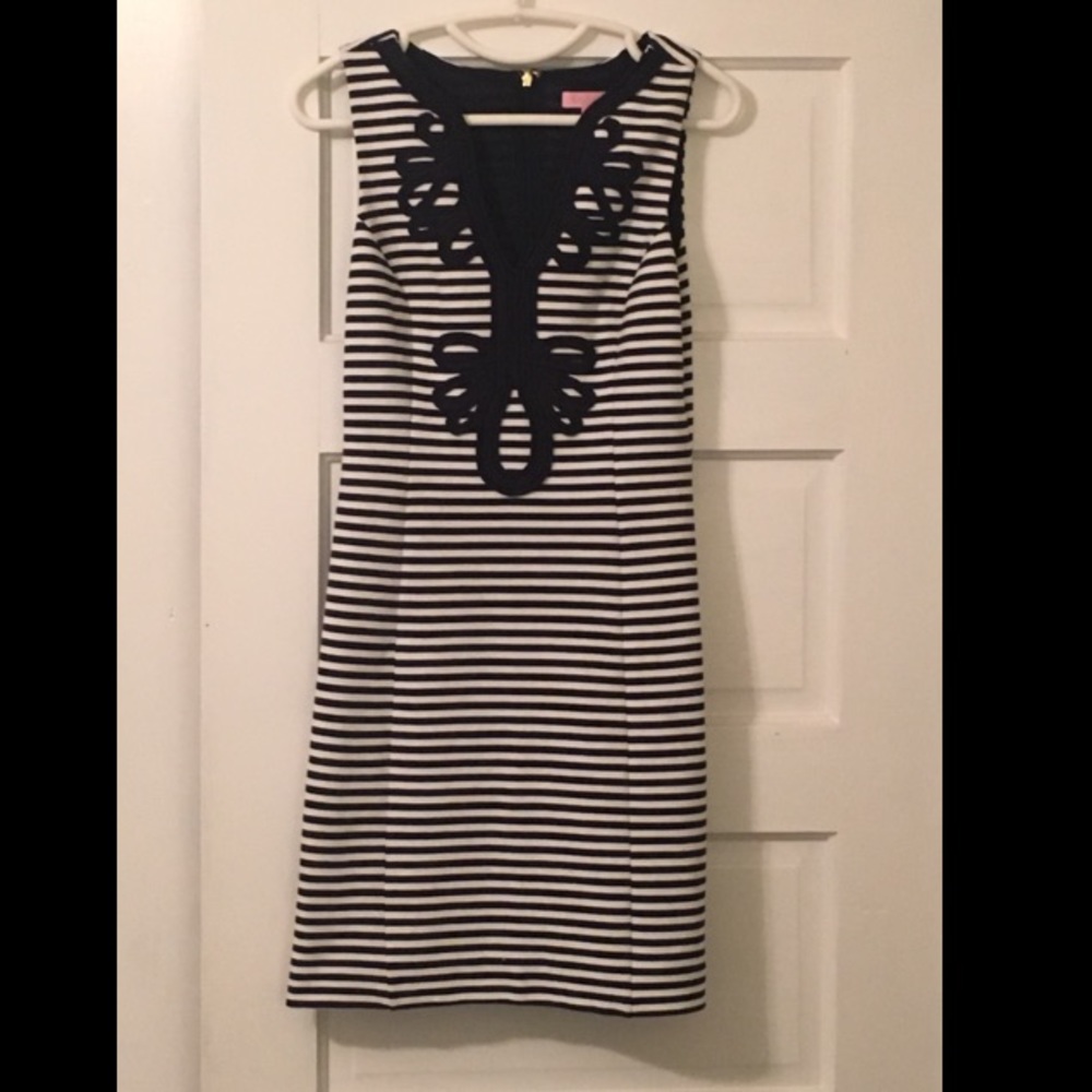 Navy and White Stripe Lilly Pulitzer Dress