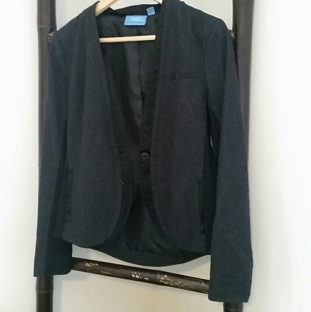Black textured blazer