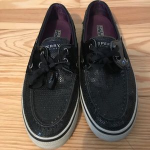 Sperry top-sider black sparkle