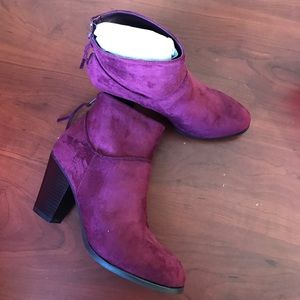 Charlotte Russe wine ankle boots Charlotte Russe wine ankle boots
