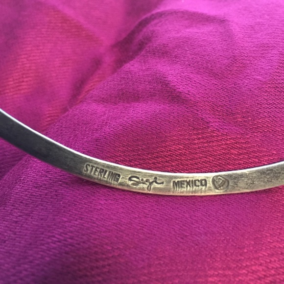 Sterling Silver Chocker Necklace Mexican - Picture 3 of 3