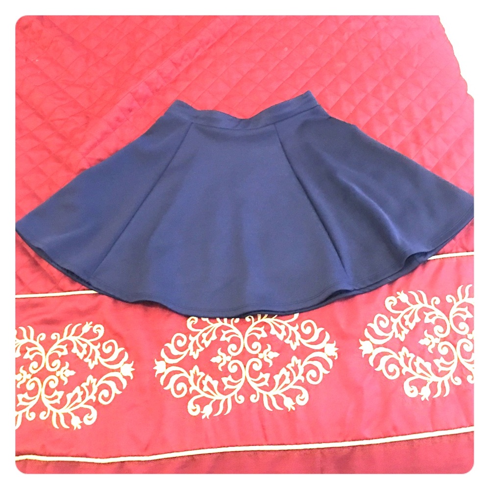 Navy blue miniskirt