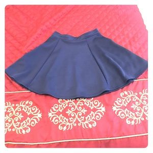Navy blue miniskirt
