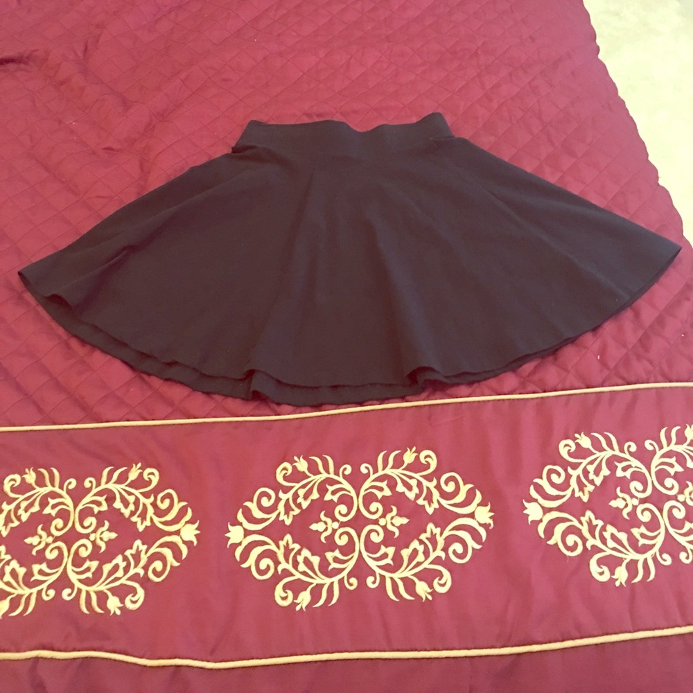 Black miniskirt