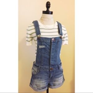 Tinseltown Denim Overall Shorts