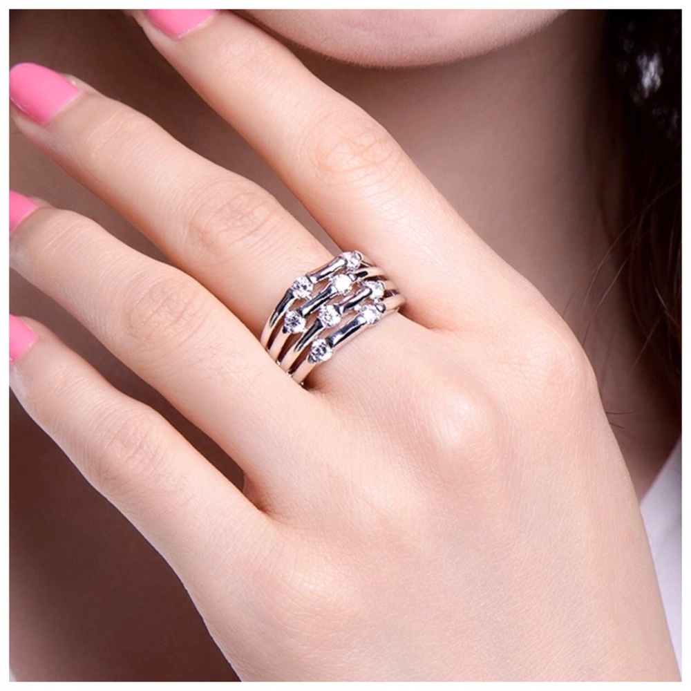 Swarovski Crystals The Cadwyn Wrap Ring S20 - Picture 3 of 3