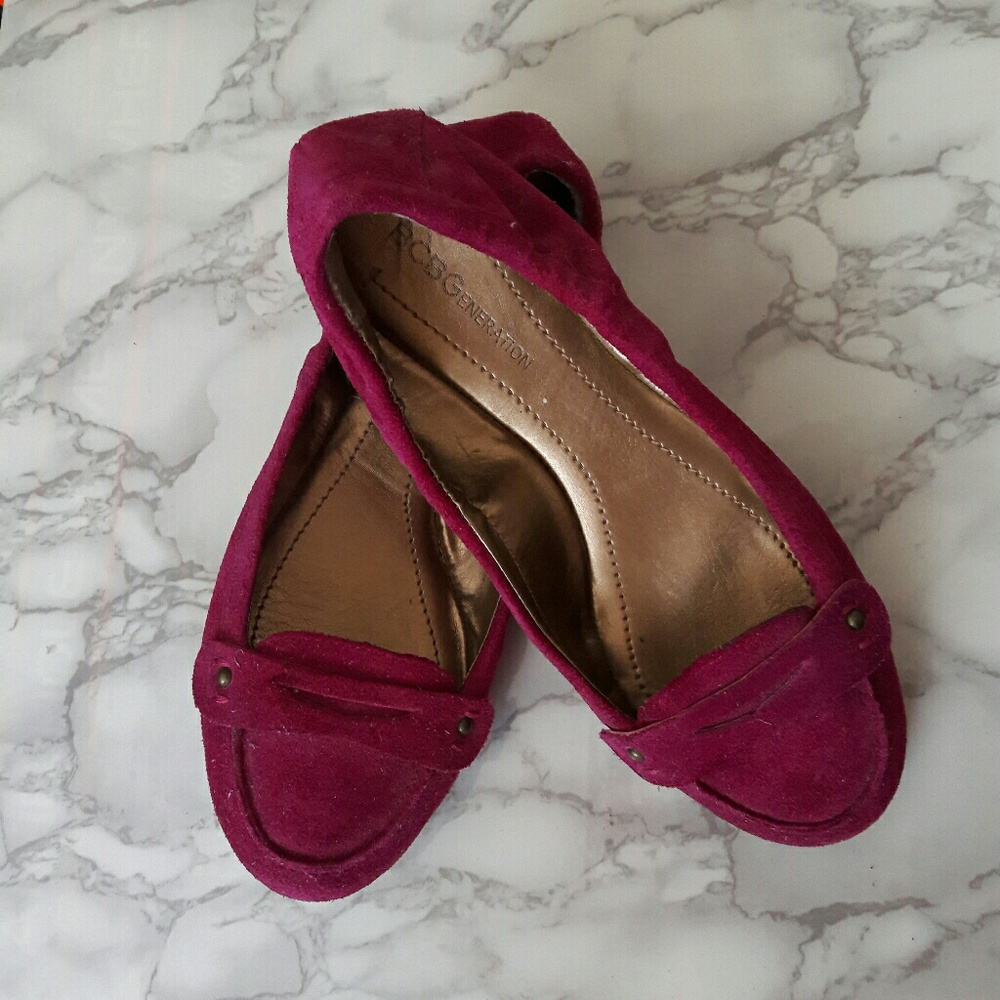 Fuschia BCBGeneration Flats.