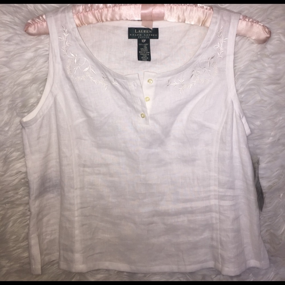 Ralph Lauren Linen Tank Top