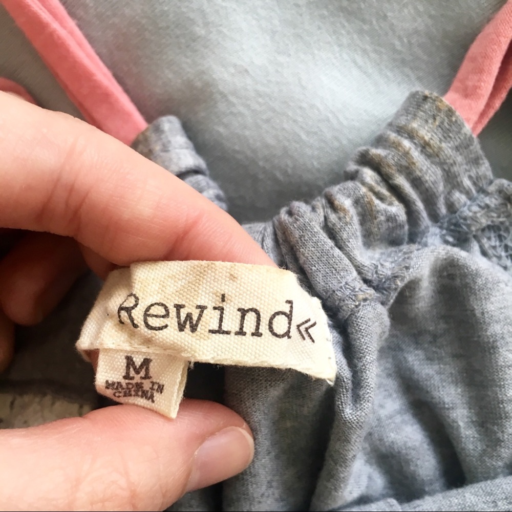 Rewind lace white and gray tank top size medium - Picture 8 of 8