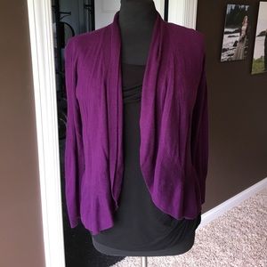 Purple open cardigan Purple open cardigan