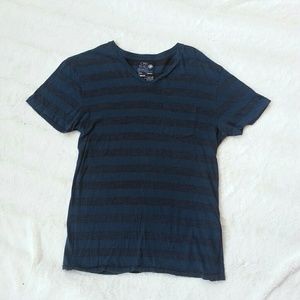 4 for $20 Men's Gray and Blue Striped Shirt