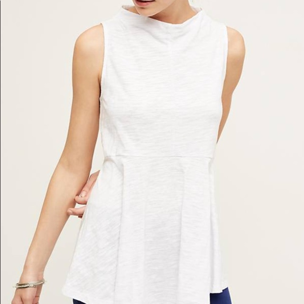 Anthropologie Deletta mockneck sway tank XS