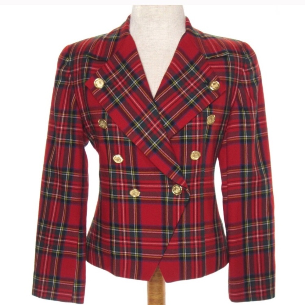 1980 vintage plaid jacket.