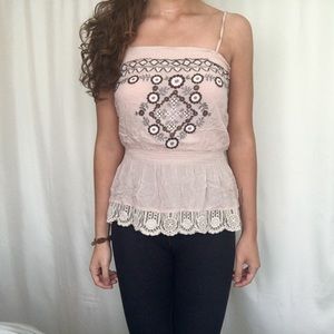 XXI Boho Aztec tank top pink size small