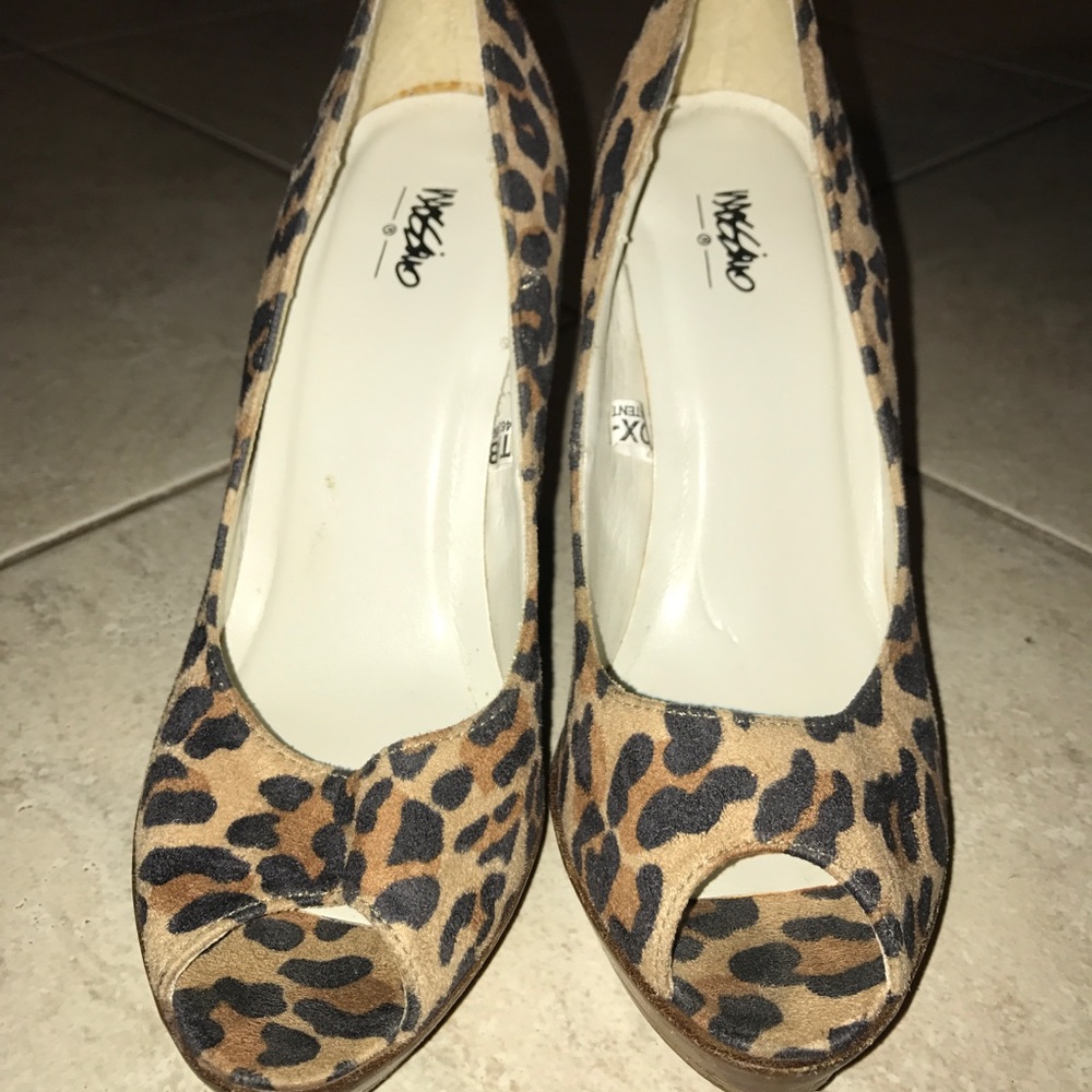 Leopard print heels