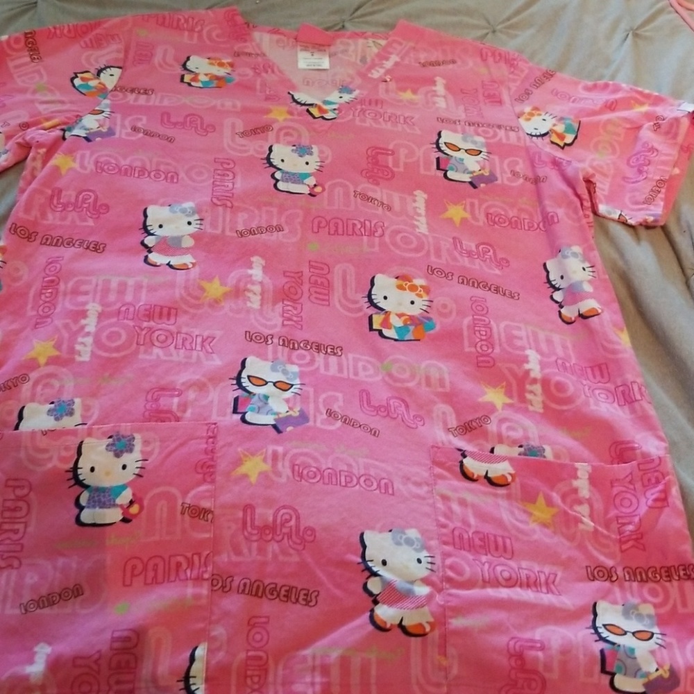 Women's Hello Kitty Scrub Top
