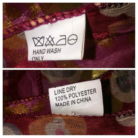 💜 Wine Floral Scarf #hundredsofscarves - Picture 4 of 4