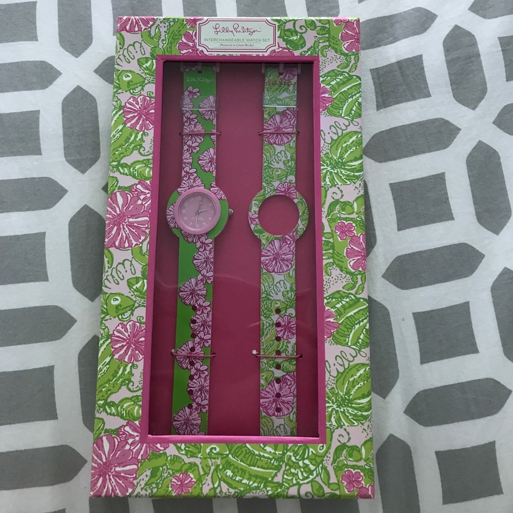 Lilly Pulitzer Interchangeable Watch Set